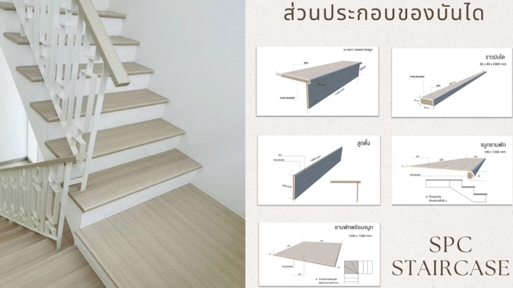 พื้นบันได spc